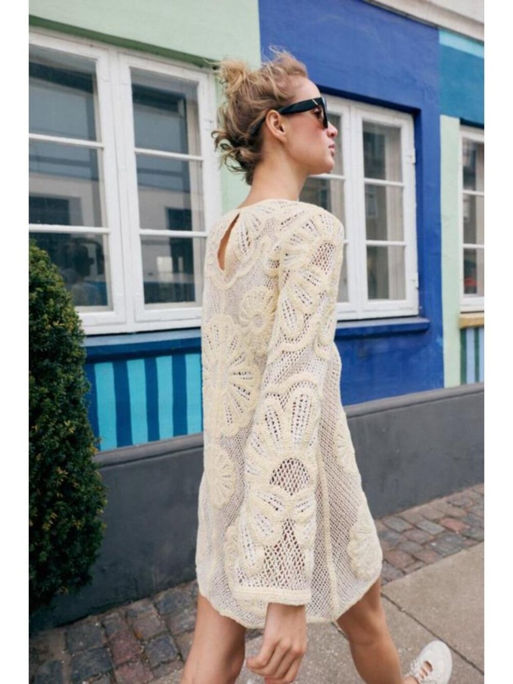 ZARA CROCHET SHORT DRESS - Picture 6 of 10